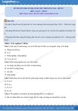 Đề thi giữa học kì 1 Vật lí 10 Chân trời sáng tạo - Đề số 03